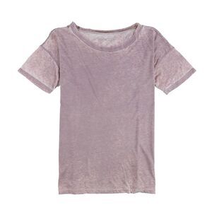 Mouchette Womens Burnout Look Basic T-Shirt, Purple, NWT